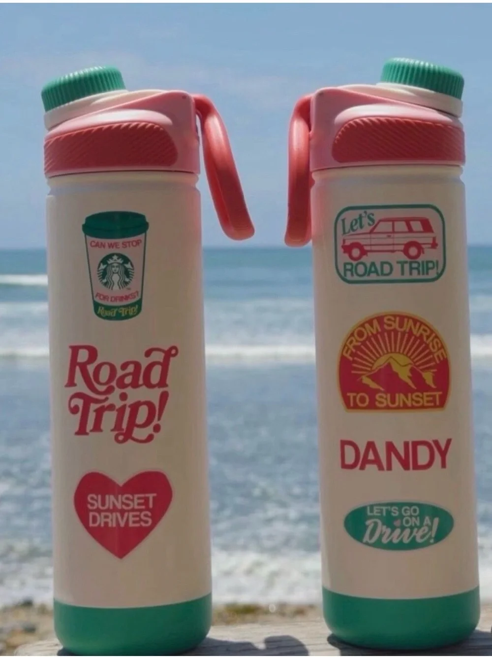 Starbucks + Dandy Worldwide Road Trip Stainless Steel Bottle 24oz NWT